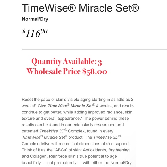 Mary Kay Time Wise Miracle Set - Normal/Dry - Picture 2 of 2